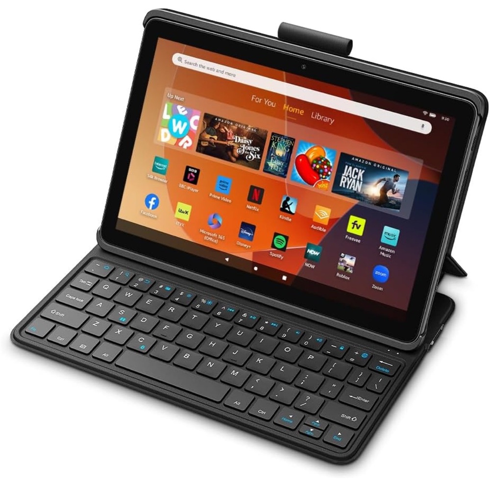 NWT wireless keyboard for fire HD 10 with detachable case. New in box, not used